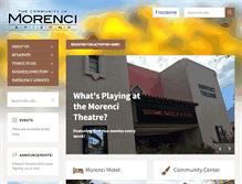 Tablet Screenshot of morencitown.com